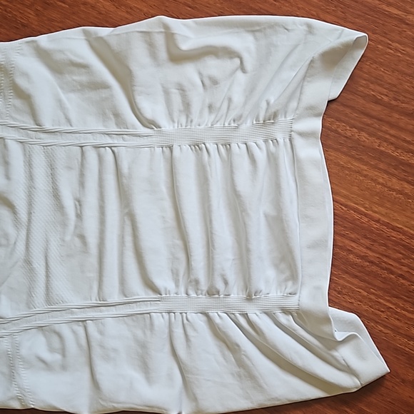 Athleta's Fastest Track Tank Seamless Racerback Ruched Front Back White XS - Picture 5 of 11